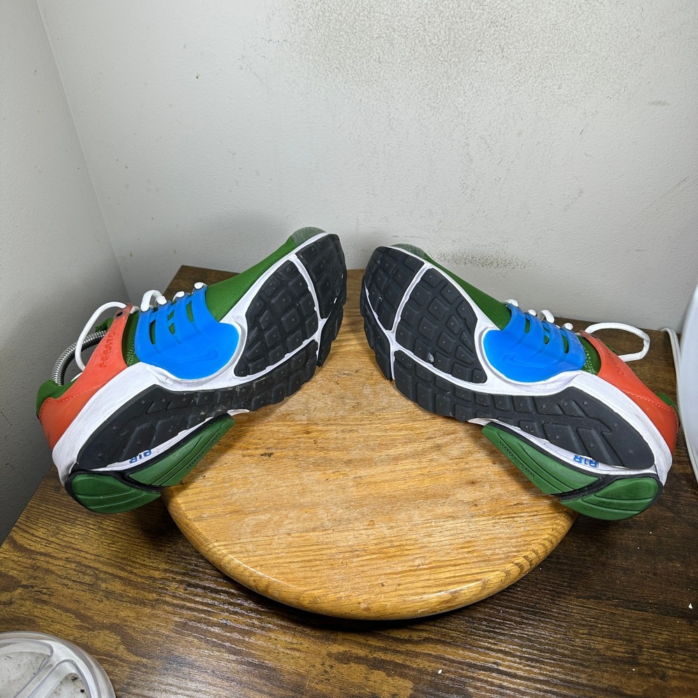 Nike Air Presto Mens Forest Green Blue Orange Running Shoes CT3550-300 Size 10 - Picture 5 of 9